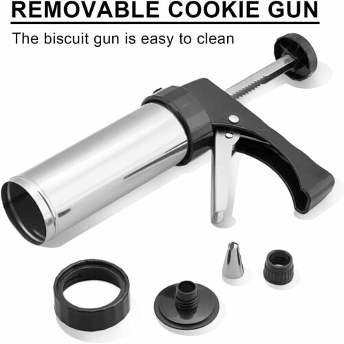 Cookie Maker's Dream, brukervennlig kjekspressesett i rustfritt stål for problemfri baking 2