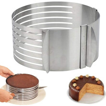 Anillos de acero inoxidable para pasteles de mousse para una presentación de postres de estilo profesional, acero inoxidable de alta calidad con