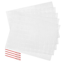 5 stuks praktische mesh-canvasvellen Plastic mesh-canvasvellen