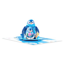 Pop-upkaarten 3D Pinguïns Pop-up Verjaardagskaart Pop-up