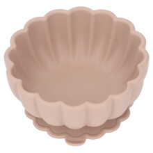 Silicone Baby-Schüssel & Löffel Set, 11,7x11,3 cm, Khaki