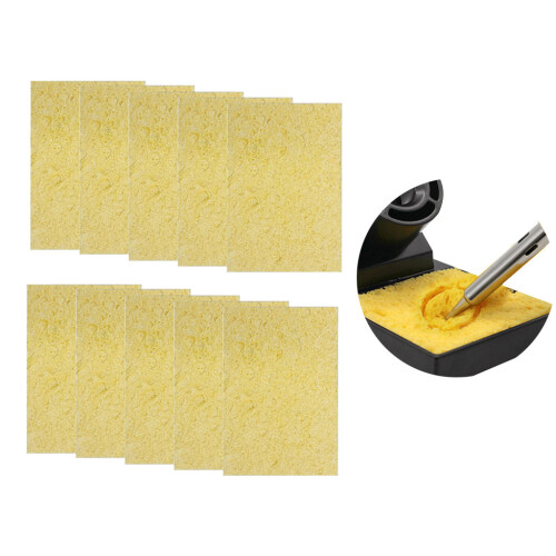 10pcs Cleaning Sponge Solder Iron Tip Cleaning Nozzle Tip Wire