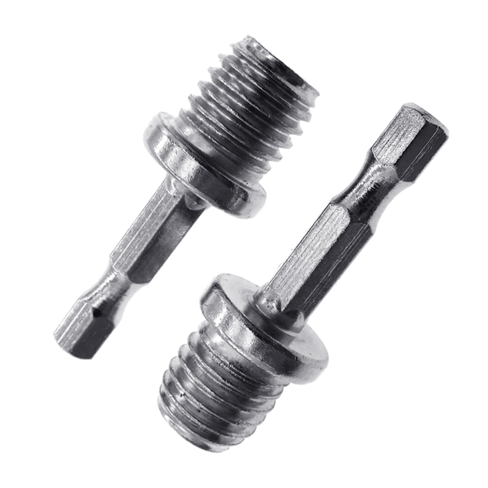 2 Pieces Hexagon Drill Chuck Connecting Rod Adapter 1/4 M14 7754000165872