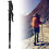 Comfortable Black Walking Stick with Non-Slip Handle Adjustable Wristband 9