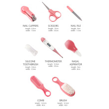 Baby-Gesundheitspflegeset Pink mit Thermometer, Nagelzange & mehr