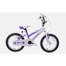 Kids Girls Bike Misty 16" Wheel BMX Bicycle Childs Bike Purple White Age 5+