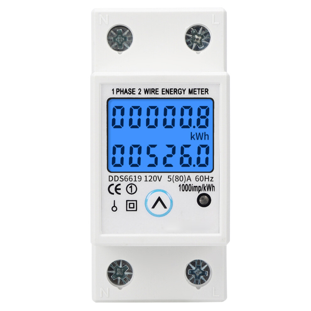 Single Phase Digital Power Meter Dds6619-526L-1 110V 80A 4101362302569
