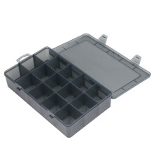 Transparente 15-Teil-Box mit verstellbarem Trennwand für die Lagerung
