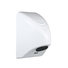 Compact 600W Hand Dryer with Infrared Sensor White Plastic Finish
