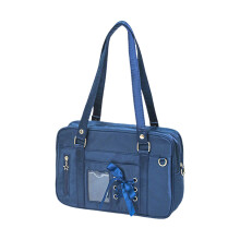 Schöne Itabag mit klarem Fenster, japanische Stile,-Marine