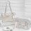 Einfache Umhängetasche, Pendlertasche,-Silber 6