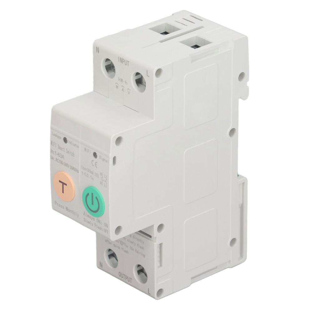 Wifi Circuit Breaker 2P, 100-240V, Adjustable Leakage Protection, Remote Control 4961362305324