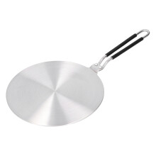 Placa adaptadora de indução, difusor de calor em aço inoxidável com distribuição uniforme de calor, núcleo de alumínio que aprimora o