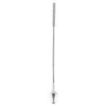 Twee-in-één barlepel, gemaakt van voedselveilig materiaal, perfect voor mixen en roeren, zowel thuis als professioneel gebruik.
