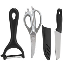 Keukenschaar voor alle doeleinden, ergonomische handgreep, stevig en scherp. Gevogelteschaar voor vlees, kip, vis en groenten.