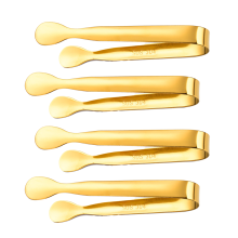 Spülmaschinenfeste Eiswürfelzange, elegante Zuckerzange, Edelstahl, ideal für Teepartys, Kaffee, Frühstück, Outdoor-Aktivitäten, Mini-Größe,