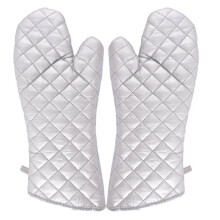 Hitzebeständige Ofenhandschuhe, flexible Ofenhandschuhe mit gestepptem Baumwollfutter zum Backen in der Mikrowelle, rutschfeste Küchenhandschuhe