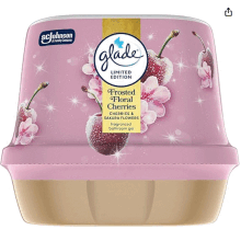 Glade Fragranced Bathroom Gel, Air Freshener and Discreet Odour Eliminator, Frosted Floral Cherries, 180g