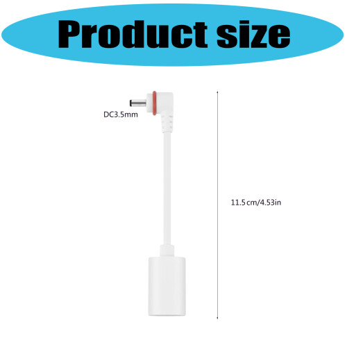Universal Solar Panel Monitoring Camera Cable USB C to 3.5mm 2
