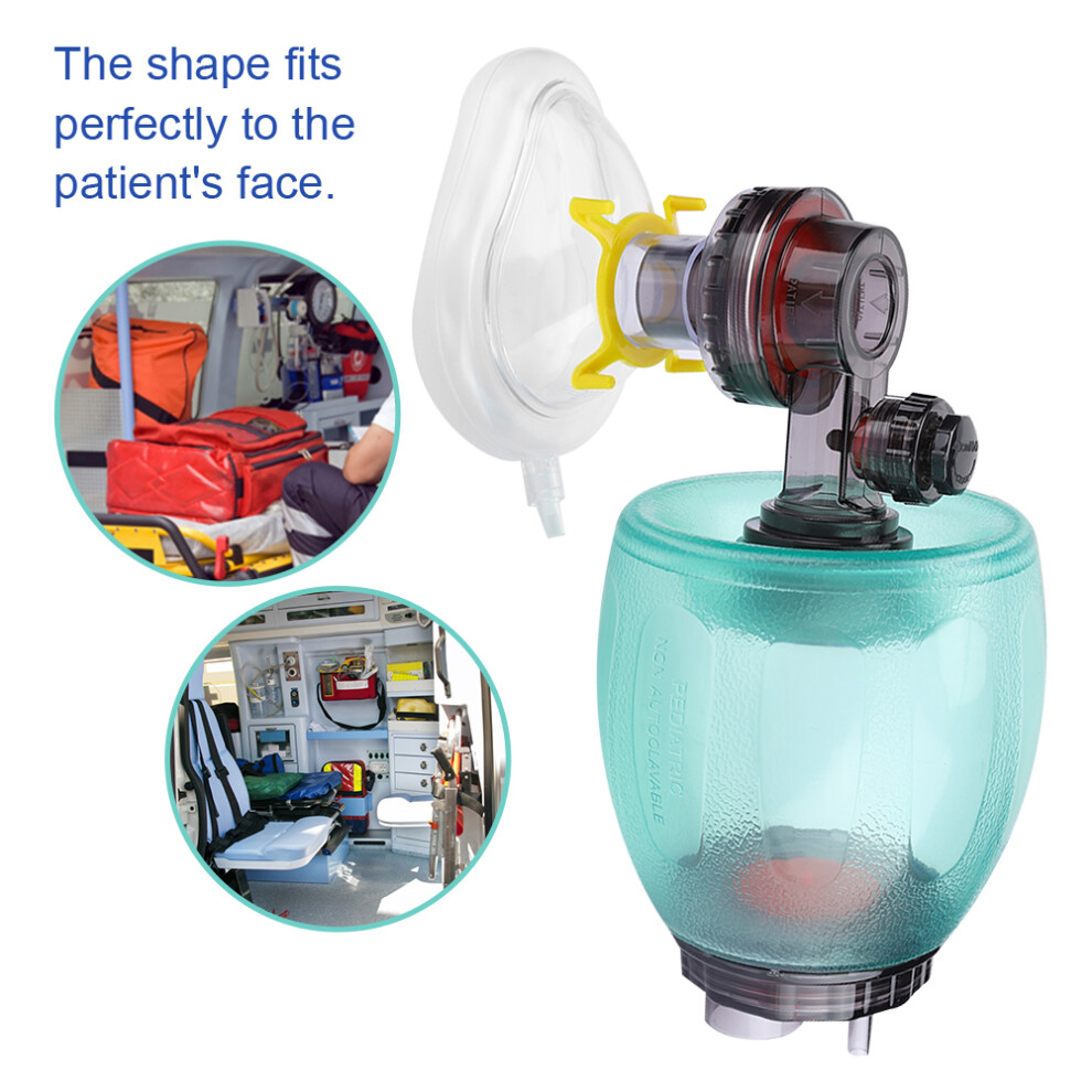 Green Pvc Child & Baby Simple Style Resuscitator Emergency Aid