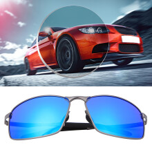 Herren Polarisierte Sonnenbrille A651, Metallfassung, Eisblaues Glas