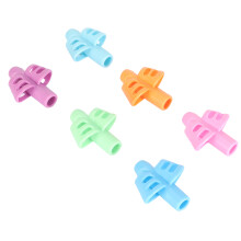 6 Stück Weiche Silikon-Anti-Rutsch-Schreibgriffe 4,6 cm für Zuhause & Schule