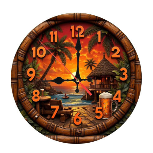 Easy Installation Acrylic Wall Clock With-12 inch island