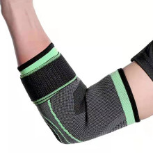 Atmungsaktive grüne Nylon-Ellenbogenbandage für Sportsmen, Größe M
