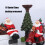 Santa Clauses Statue Christmas Decorative-drive tractor 5