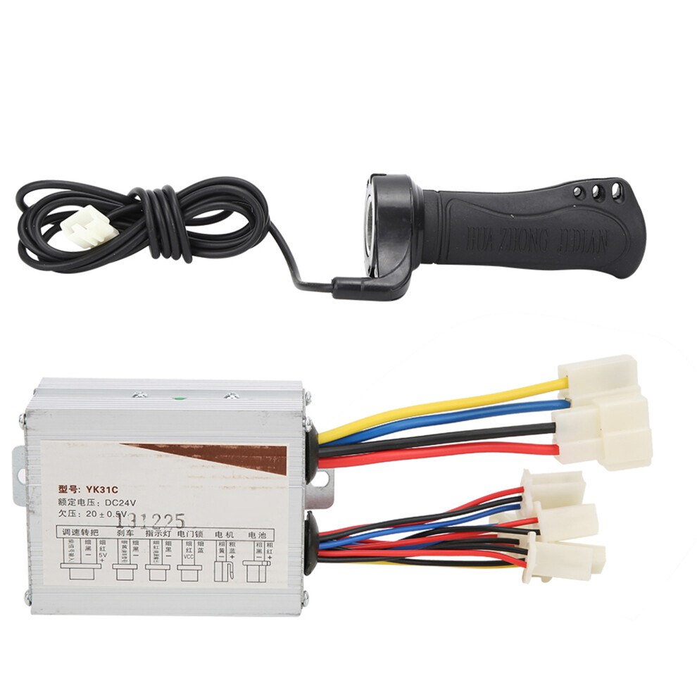 24V 500W Electric Bike Controller With Long Line Thumb Throttle Aluminum Alloy 4981362311668