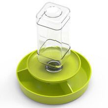 Bol d'eau Transparent multifonctionnel pour Reptiles,-L Vert