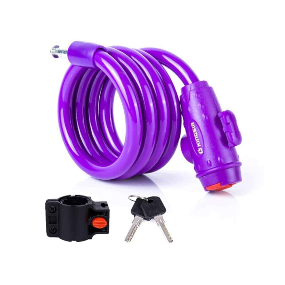 Bicycle Lock Chain Lock Mountain Bike Lock Motorcycle Electric Car Anti-Theft Lock Universal Bicycle Lock Riding Equipment,Purple-image-OPC-PN22ZXS-NEW