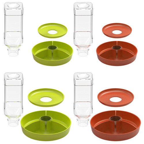 Bol d'eau Transparent multifonctionnel pour Reptiles,-L Vert 1