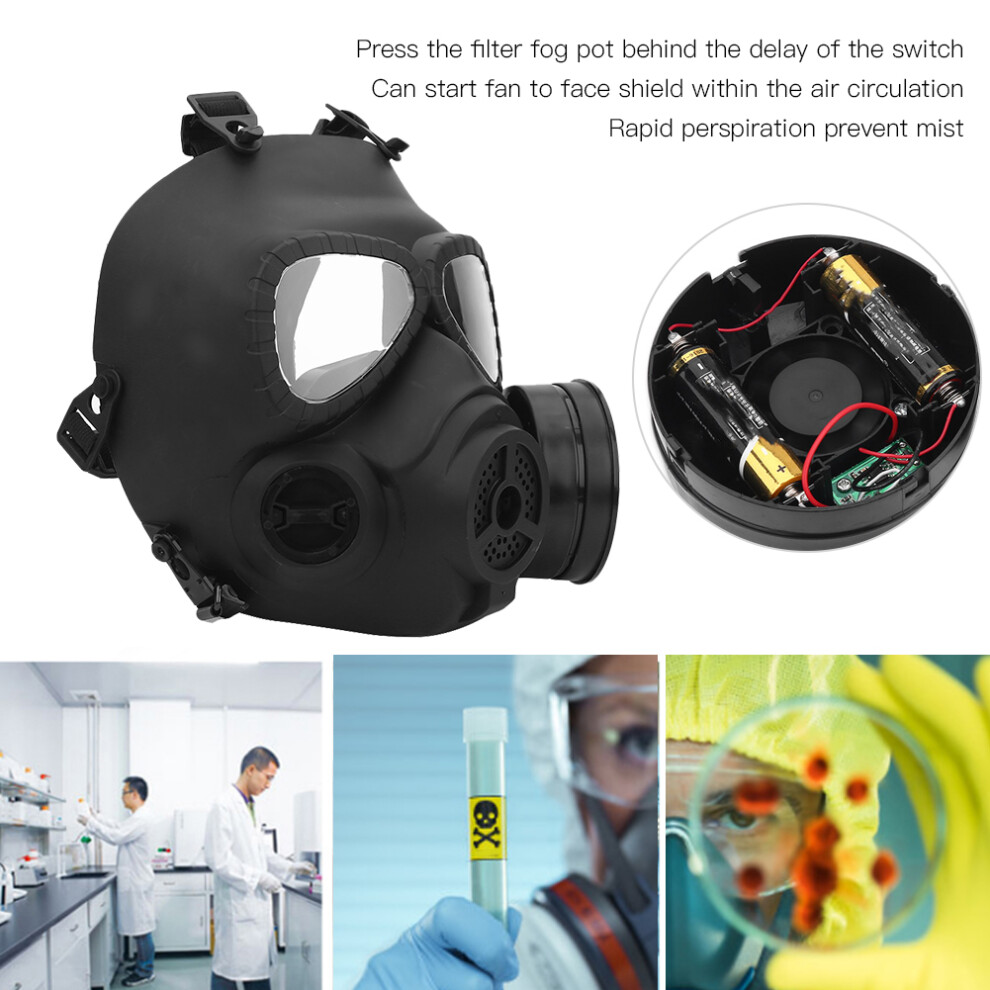 Black Anti Fog Lens Cs Field Tactics Face Shield With Exhaust, 18.5X8.5x19.5cm 8721362312427
