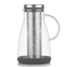 Caffettiera multifunzione per caffè freddo e tè freddo, il vetro borosilicato, materiale sano, garantisce un gusto fresco, caffettiera per caffè