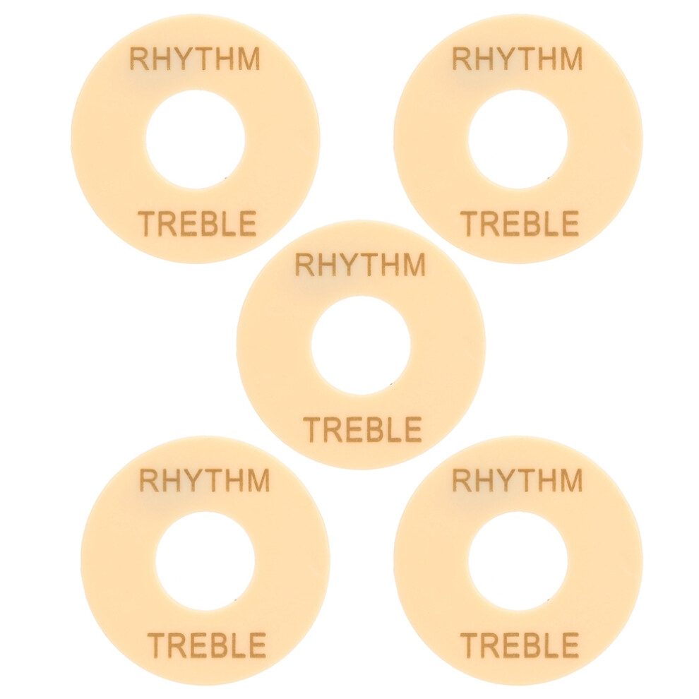 5Pcs Guitar Switch Washer 44mm Plastic Gold Letter Accessories-image-OPC-PN25599-NEW