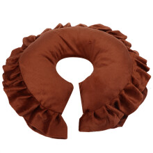 Comfortable U Shape Face Pillow for Spa and Salon Massage Bed Coffee Color