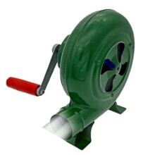 Manual Barbecue Fan - BBQ Blower and Charcoal Lighter with Hand-Held Design and Iron Gears, Crank Powered (250W) 200w