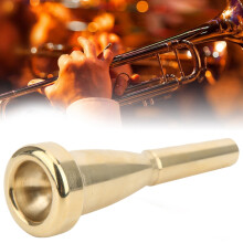 Gold Brass Trumpet Mouthpiece 7C for Sale High-Quality Electroplated Accessory