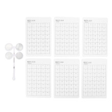Optical Flipper Set 6pcs Plastic Flippers 150 Adjustable with Visual Card