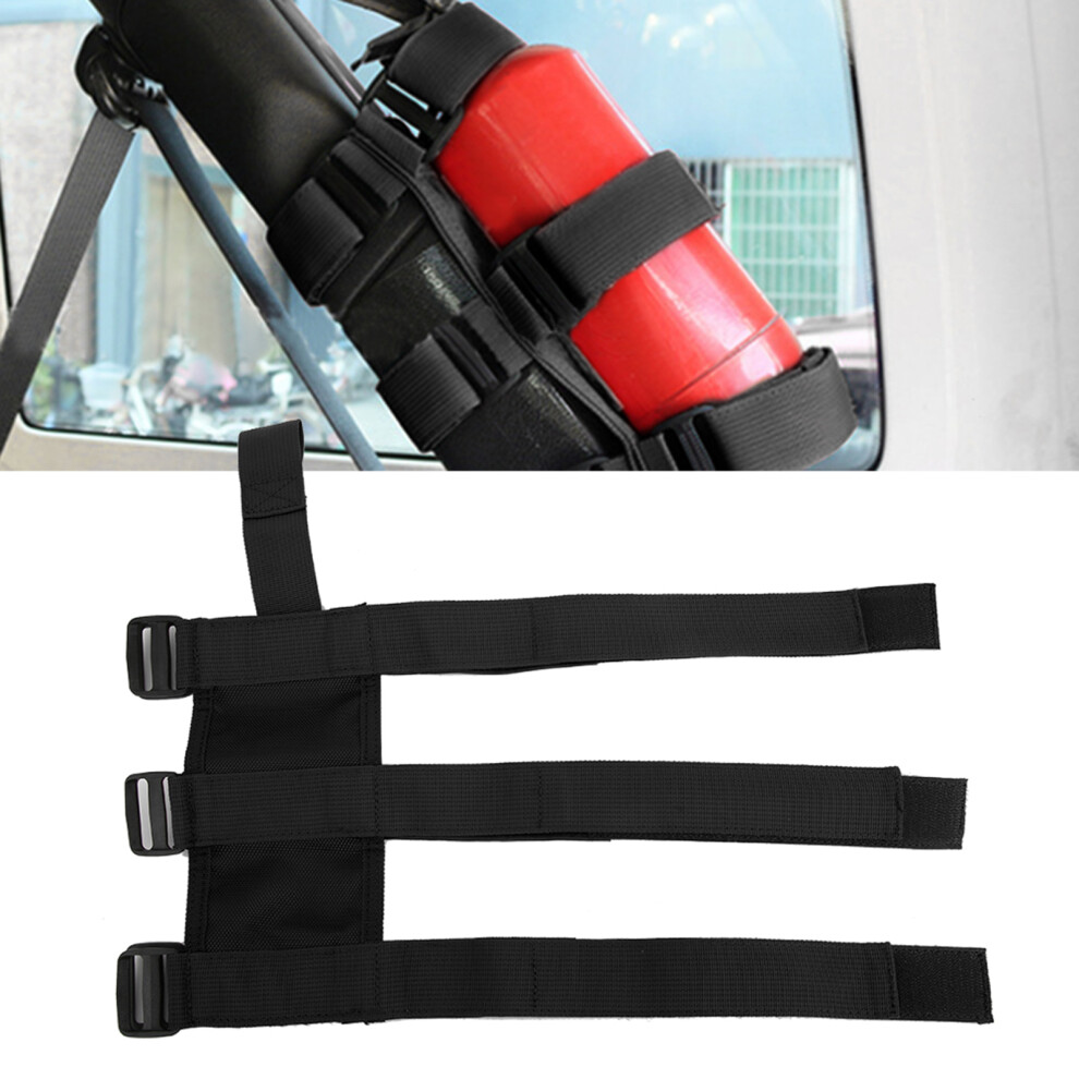 Adjustable Fire Extinguisher Holder Belt Fit For Jeep Wrangler Tj Yj Jk 10.6-20Cm 4941362316636