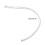 10Pcs Braided Loop Connectors Fly Fishing Loop Line-White 30LB 4
