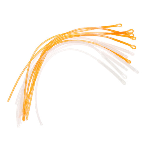 10Pcs Braided Loop Connectors Fly Fishing Loop Line-White 30LB 1