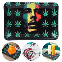 Versatile Tinplate Rolling Tray 18x12.5cm for Smoking Accessories