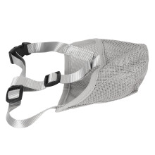 Kleine Haustier-Hunde-Mundkorb, atmungsaktiv, aus Mesh, verstellbar, für Training im Freien, Grau, XS