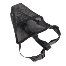 Atmungsaktive, verstellbare Mesh-Hundemaulkorb mit PVC-Nylon, Größe M, für Beißen und Kauen