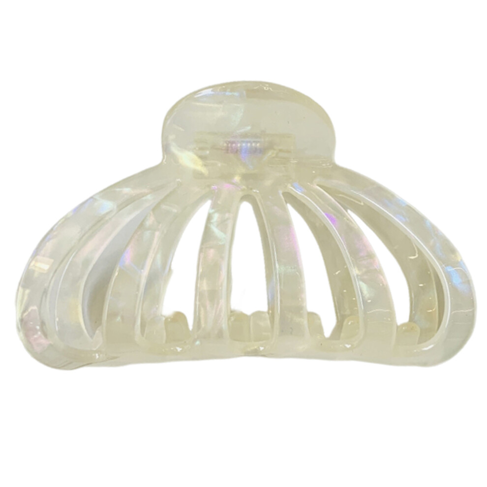 White Large Claw Clip Hair Claw For Women Banana Hair- Fish Girl