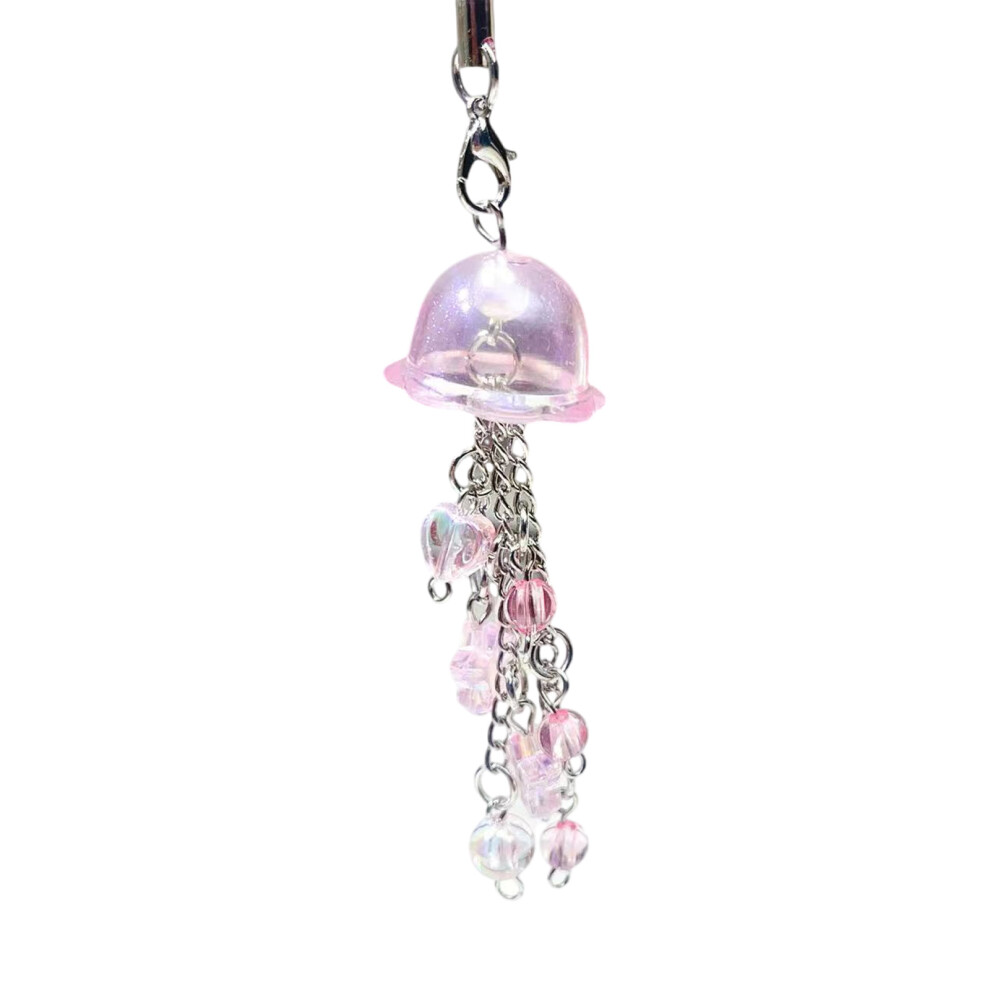 Chic Phone Chain With Jellyfish Shaped Pendant For- Pink 7704000155939