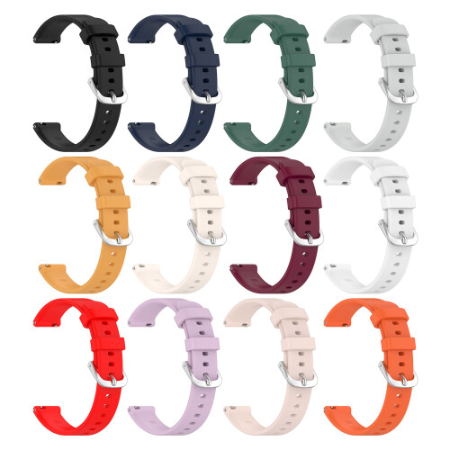 Replacement Band Sweatproof Band Watch Belt Silicone-Claret 1