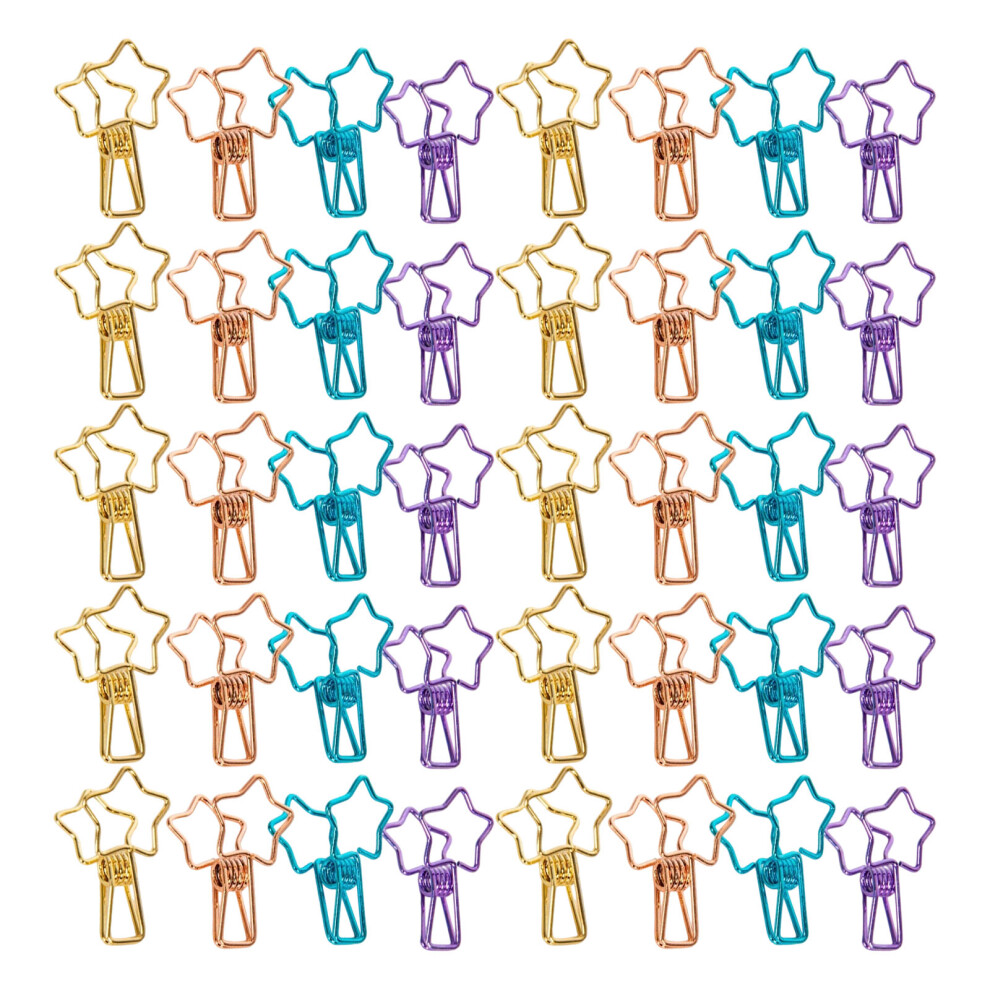 40Pcs Colorful Metal Clip Long Tail Paper Clip File Paper-A 7754000376322